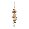 Seashell Driftwood Hanging Accent Natural Wood, Metal & Rope by Foreside Home & Garden - 4 of 4