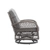 KTMBDW Patio Wicker Chairs Swivel Rocker - Outdoor Swivel Rocking Chairs Set of 2 with Rattan Side Table, 3 Piece Patio Sets for Porch Pool - 4 of 4