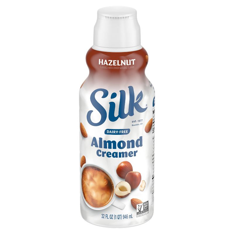 Silk Toasted Hazelnut Almond Milk Coffee Creamer - 1qt Bottle, 2 of 8