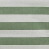 Design Imports Rectangle XL Pe Coated Cotton Poly Laundry Bin Stripe Artichoke Green: Foldable Green Basket with Handles - 4 of 4