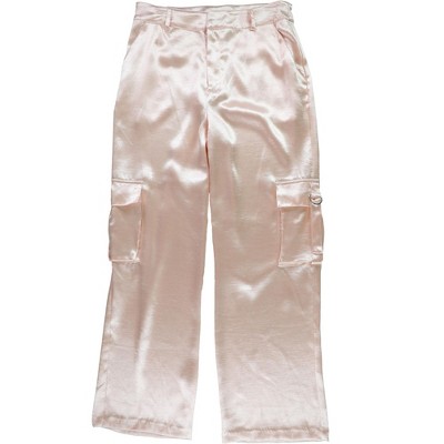 GUESS Womens Jamie Satin Casual Cargo Pants