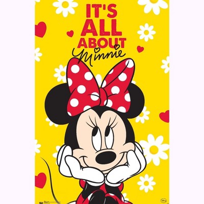 Minnie Mouse - Disney Poster (Retro Minnie / Pink Background