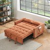 CAVINAS Futon Sofa Couch Pullout Bed, 3 in 1 Convertible Sleeper Sofa Bed, Loveseat Sofa,  Couches for Living Room with Backrest, Toss Pillow, Pocket - 3 of 4