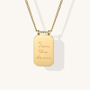 I Am The Storm - Necklace Yellow Gold One Size - 1 of 4
