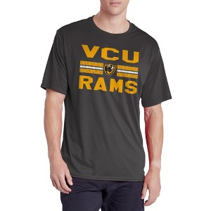Virginia Commonwealth University Jersey Stripe Collegiate Men's Sport Active T-Shirt, Charcoal, 2X-Large - 1 of 4