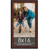 PosterPalooza | Panoramic Decor Brown Picture Frame - UV Acrylic, Foam Board Backing, Hanging Hardware - 2 of 4