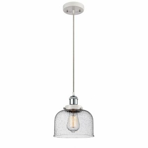 Bell - 1 Light Cord Hung Mini Pendant In Industrial Style-10 Inches Tall and 8 Inches Wide - 1 of 1