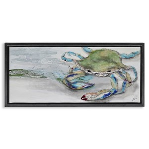 Stupell Industries Vivid Crab on Beach Shoreline, 25" x 11" - 1 of 4