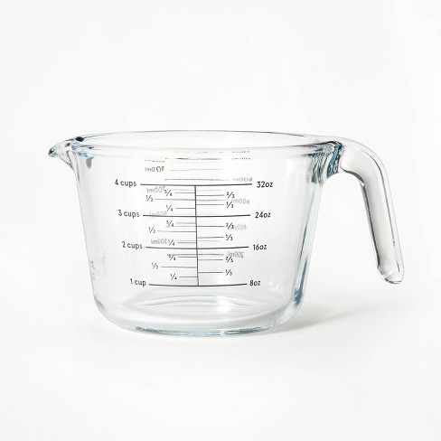 Green Glass 4 Cup Measuring Cup - Magnolia