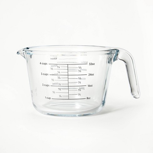 4 Cup Glass Measuring Cup Clear - Figmint™ : Target