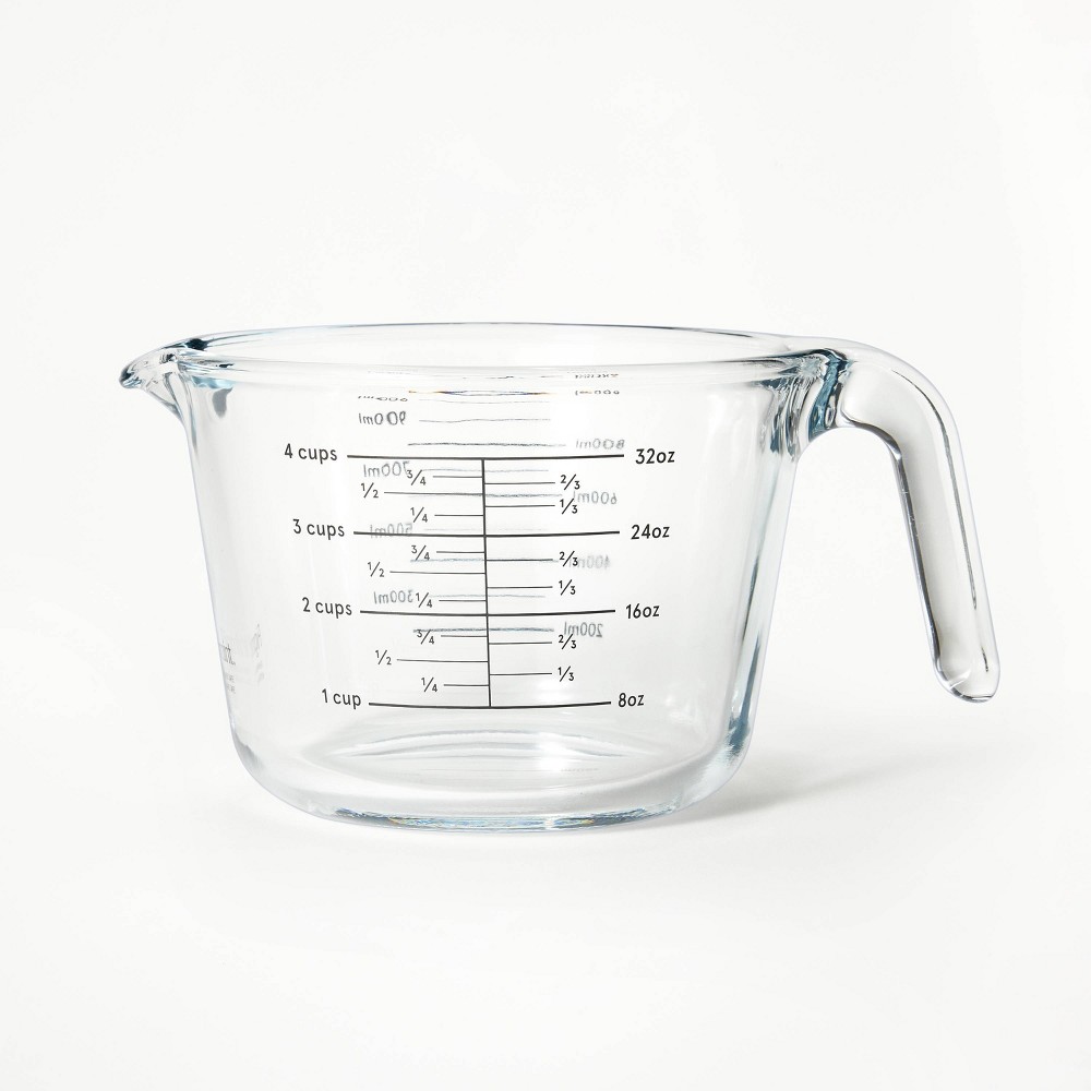 4 Cup Glass Measuring Cup Clear - Figmintâ„¢