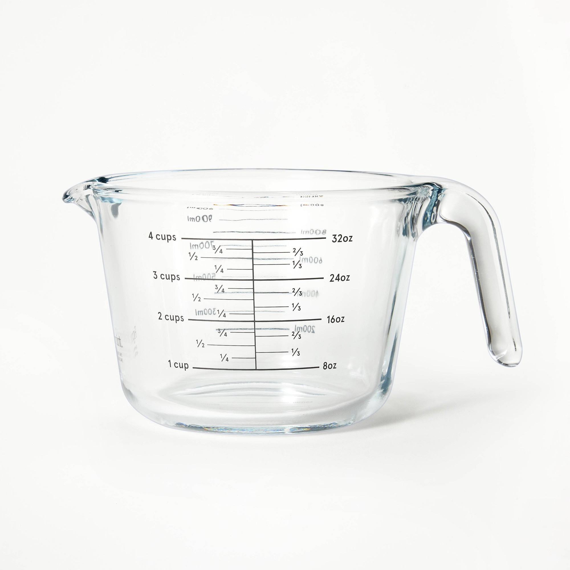 4 Cup Glass Measuring Cup Clear