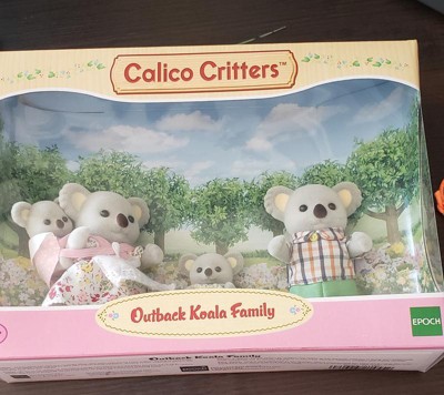Calico Critters Outback Koala Family 3 Miniature Figures Doll Set Mom Dad & Baby 