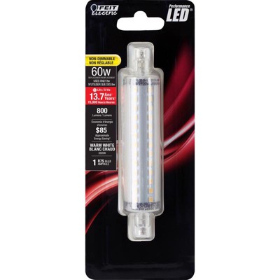 Feit Electric R7S R7 LED Bulb Warm White 60 Watt Equivalence 1 pk