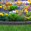 Garden Central 12 Pack 12" x 4" Stomp Edge Slate Lightweight Garden Borders, Made From Recycled Materials, Quick Installation, & No Digging Required - 4 of 4