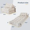 GustoWave Folding Sofa Bed, Convertible Sleeper Chair with Pillow Comfy Mattress with Back Support, Portable Fold Out Chair Bed - 2 of 4