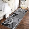 Modern Geometric Rugs, Machine Washable Low Pile Non-Slip Rugs, Modern Stain Resistant Indoor Rugs, Living Room, Bedroom - 3 of 4