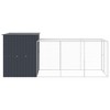 vidaXL Chicken Cage Anthracite Galvanized steel 65 x 179.1 x 71.3 in - 4 of 4