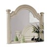 Royal Hampton Dresser Mirror, Reeded Posts, 49 Inch Antique White Bell Frame - 3 of 4