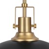 LamQee 1-Light Large Pendant Light Kitchen Island, Farmhouse Modern Dome Pendant Light Fixtures Ceiling Hanging Lighting Chandelier - 3 of 4