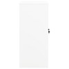 vidaXL White Office Cabinet - Scandinavian Style Steel Office Cabinet - 2-Door Steel Filing Cabinet with Glass Doors - Adjustable and Lockable Shelves - 3 of 4