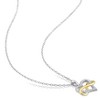 EVERLY JEWELRY | Two Tone Silver 1/5ct Cubic Zirconia Heart & Infinity Pendant & Chain, 18 inc - 4 of 4