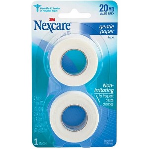 3M 781-2PK Nexcare Gentle Paper First Aid Tape 1 in. x 10 yd. 2 Rolls (One Package of 2 Rolls) - 1 of 4