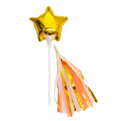 Meri Meri Mini Gold Star Balloon Wands