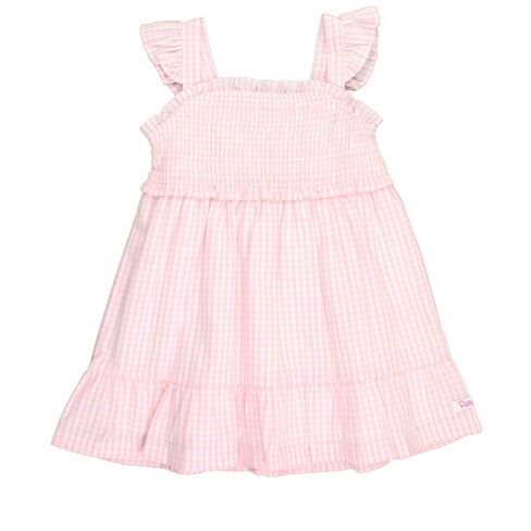 Rufflebutts Girls Smocked Flutter Strap Dress : Target