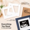 KeaBabies Solo Baby Sonogram Picture Frame, Modern Ultrasound Picture Frames, Pregnancy Announcements Sonogram Frame - 2 of 4