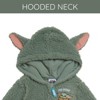 Star Wars The Mandalorian Grogu Cozy Faux Sherling Zip Up Cosplay Coverall Newborn to Infant - 3 of 4