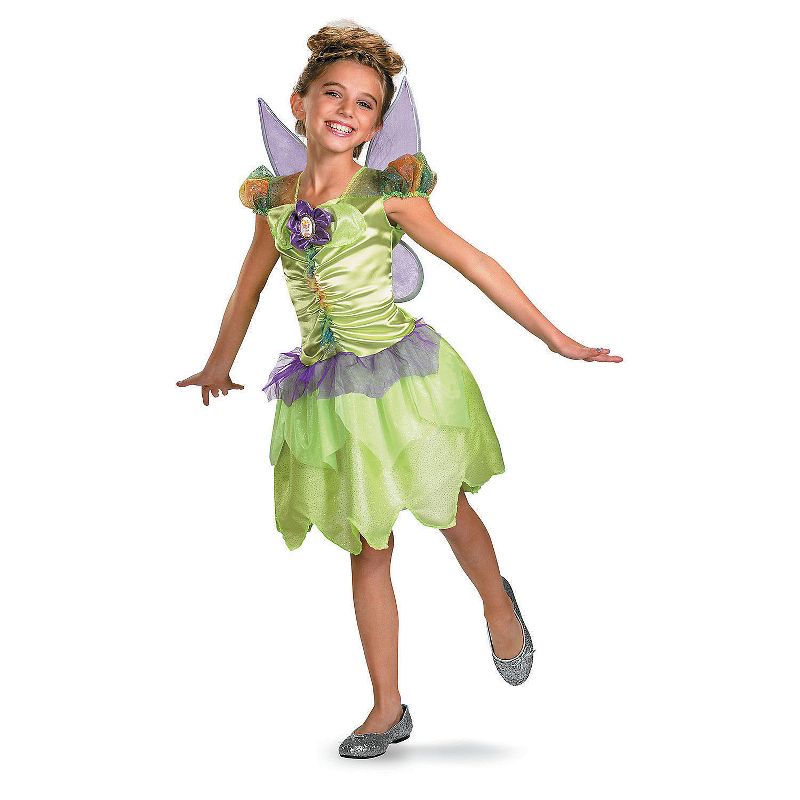 Disguise Girls' Tinker Bell Rainbow Fairy Costume, 1 of 2