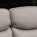 gray cushion/brown wicker