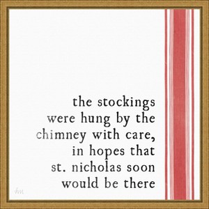 Amanti Art Simple Christmas II by Laura Marshall Canvas Wall Art Print Framed 16 x 16-in. - 1 of 4