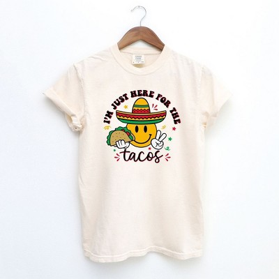 Simply Sage Market Women's Here For The Tacos Short Sleeve Garment Dyed Tee