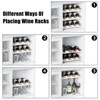 36 Inch Tall Bar Cabinet, Adjustable Shelves Wine Rack Table with Removable Wine Rack and Mesh Door - 4 of 4