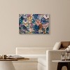Art Remedy Jewel Flowers Colorful buterfly and flowers wall art Framed - 2 of 4