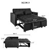 NicBex 3-in-1 Sofa Bed with Adjustable Backrest,Pull-Out Couch Bed with Pockets,Convertible Loveseat with Pillows,Sleeper Sofa for Living Room - 3 of 4