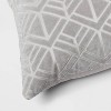 Euro Carved Velvet Jacquard Decorative Throw Pillow - Threshold™ - 4 of 4