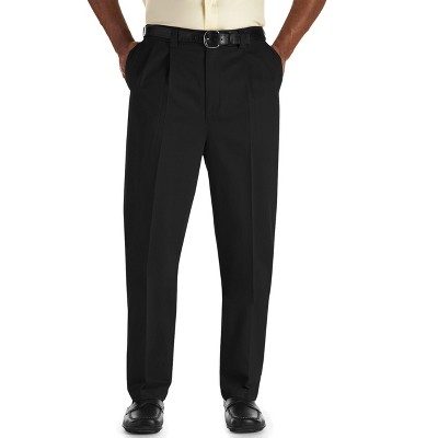 Oak Hill Premium Stretch Pleated Pants - Men's Big And Tall Black X ...
