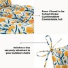 ARTPLAN Outdoor Chair Cushion,High Back Tufted Patio Cushion with Tie for Adirondack Rocker Chair,44"x21"x4",1 Count,Floral - 4 of 4