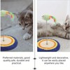 Interactive Cat Scratcher Toy – Spring Mouse with Feather Tail and Sisal Base, Fun Bouncy Exercise & Claw Grinding Play for Indoor Cats & Kittens - 4 of 4