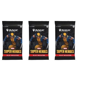 Magic: The Gathering Marvel Super Heroes Play Booster Pack Lot - 3