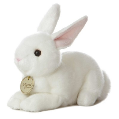 Aurora Small American White Rabbit Miyoni Realistic Stuffed Animal ...