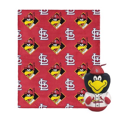 MLB St. Louis Cardinals Mascot Silk Touch Throw Blanket and 11" Plush