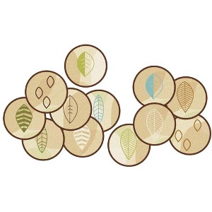 Carpets for Kids Pixel Perfect Peaceful Spaces Leaf Seating Learning Rug 16" Circles Kit Tan Set of 12 - 1 of 4