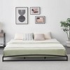 Homhougo 6 Inch Metal Platform King Size Bed Frame Low Profile with Sturdy Steel Slats Support Black - 3 of 4