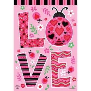 Briarwood Lane Valentine's Double Sided Garden Flag 18x12.5 For Outdoor Ladybug Love Garden Flag Flag For Valentine's Garden Flag Flags For Outside - 1 of 4