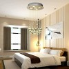 Crystal Chandelier Flush Mount Modern Pendant Lamp with Shiny Crystal Balls - 2 of 4