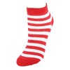 CTM Women's Multi-Color Striped Low Cut Socks (6 Pack) - 4 of 4